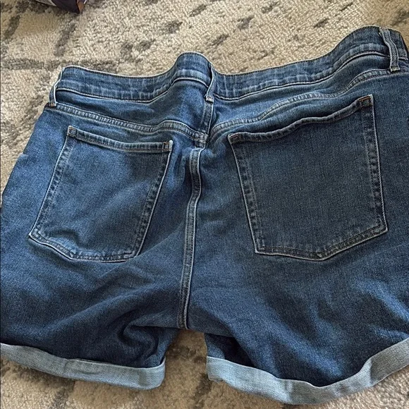 Denim Blue Women's Maternity Shorts - Picture 5 of 6